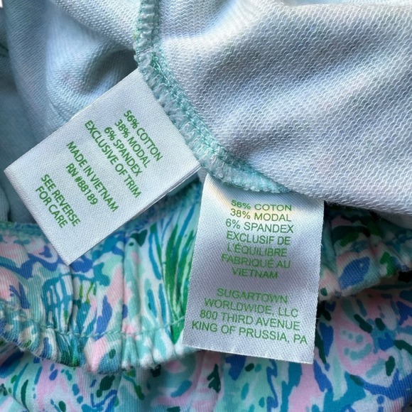Lilly Pulitzer 5" Kylar Knit Short In Surf Blue Soleil It On Me Size XS - Picture 7 of 7